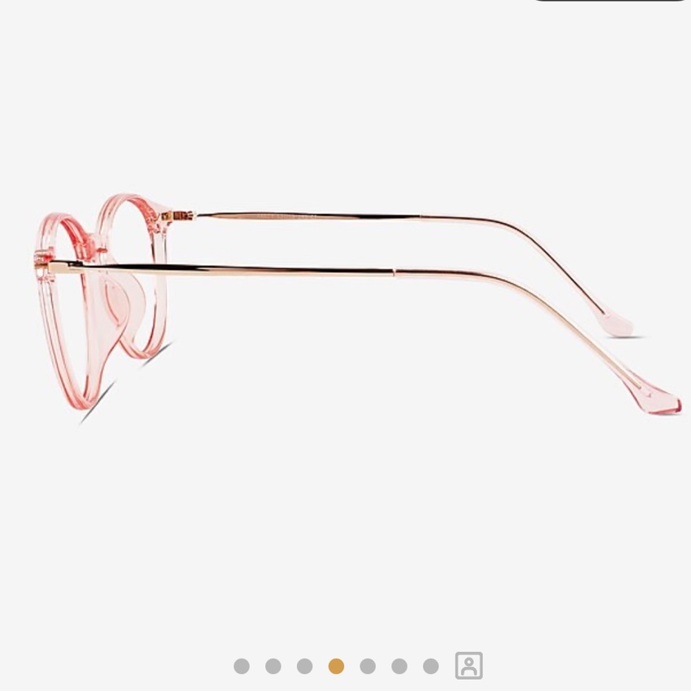EyeBuyDirect Amity Glasses Round Rose Gold Eyeglasses - Picture 3 of 6